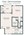 E floor plan 659 sq. ft. 659 sq. ft. E floor plan