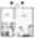 A1A floor plan 701 sq. ft. 701 sq. ft. A1A floor plan