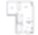 Floor plan 708 sq. ft. 708 sq. ft. floor plan