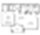 A1 floor plan 660 sq. ft. 660 sq. ft. A1 floor plan