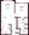 A floor plan 736 sq. ft. 736 sq. ft. A floor plan